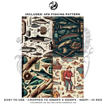Load image into Gallery viewer, Mens Fishing Pattern Bundle