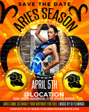Load image into Gallery viewer, Aries Season Flyer