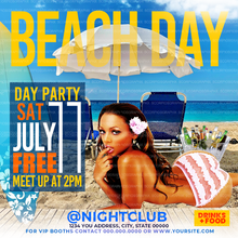 Load image into Gallery viewer, Beach Day Flyer Template