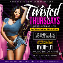 Load image into Gallery viewer, Twisted Thursdays Flyer Template