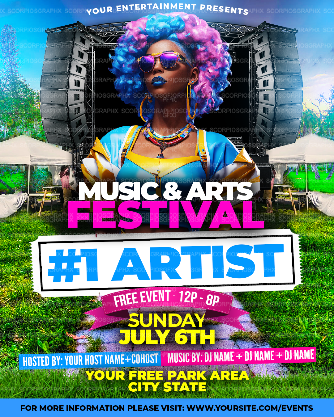 Music Festival Flyer Template