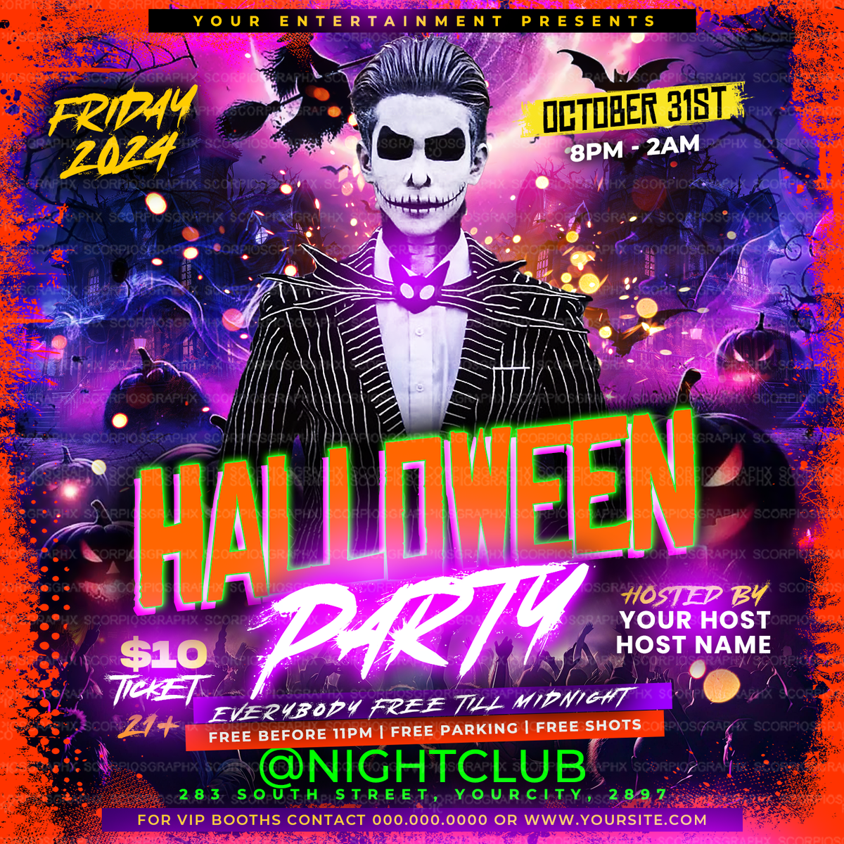 Halloween Party Flyer Template