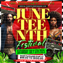 Load image into Gallery viewer, Juneteenth Festival Flyer Template