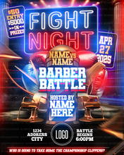 Load image into Gallery viewer, Barber Battle Flyer Template