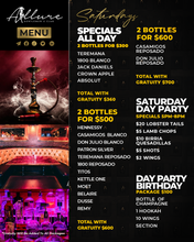 Load image into Gallery viewer, Menu Design