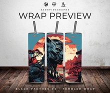 Load image into Gallery viewer, Black Panther 2 PNG | Sublimation | Tumbler Wrap Design | Digital Download