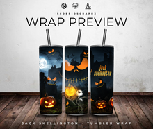 Load image into Gallery viewer, Jack Skellington PNG | Sublimation | Tumbler Wrap Design | Digital Download