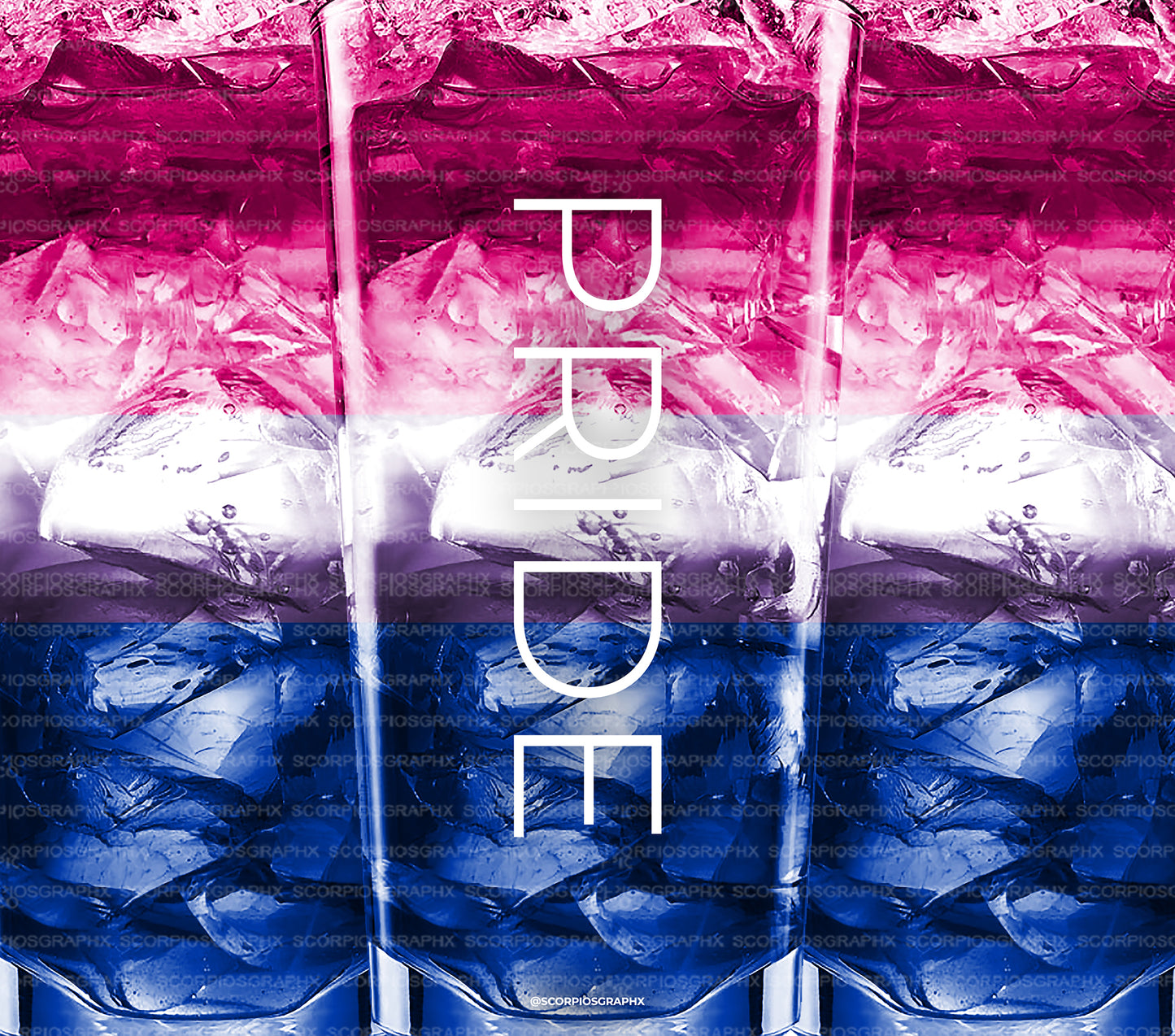 Bi Pride png | Sublimation | Tumbler Wrap Design | Digital Download