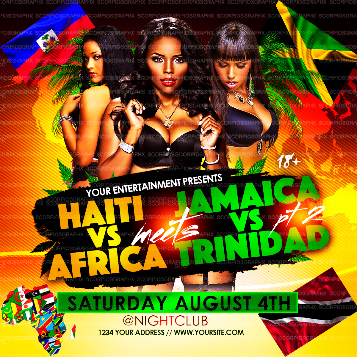 African Flyer Template