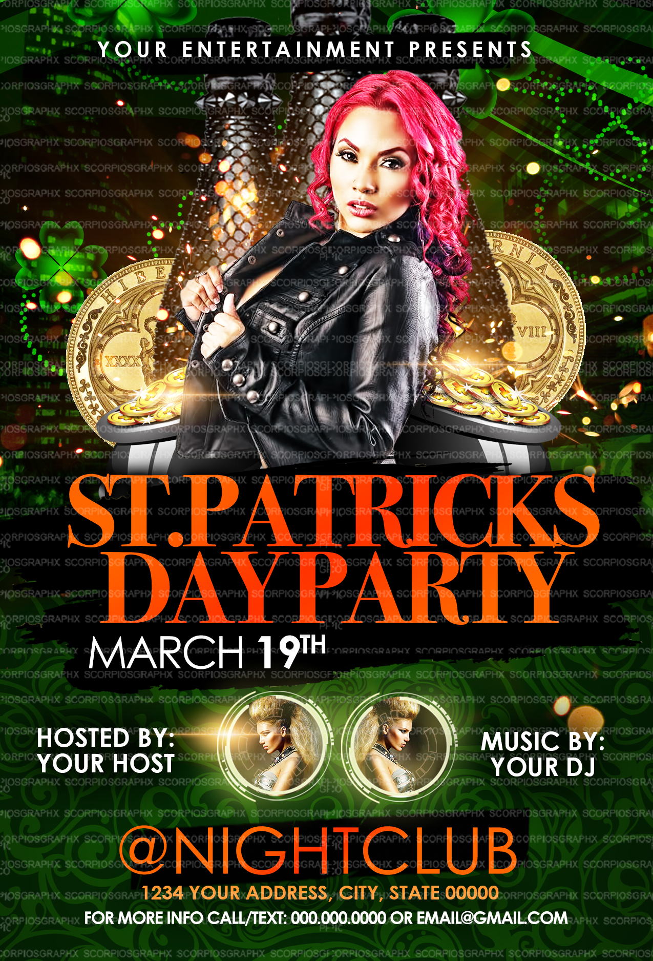 St Patricks Day Party Flyer Template – ScorpiosGraphx