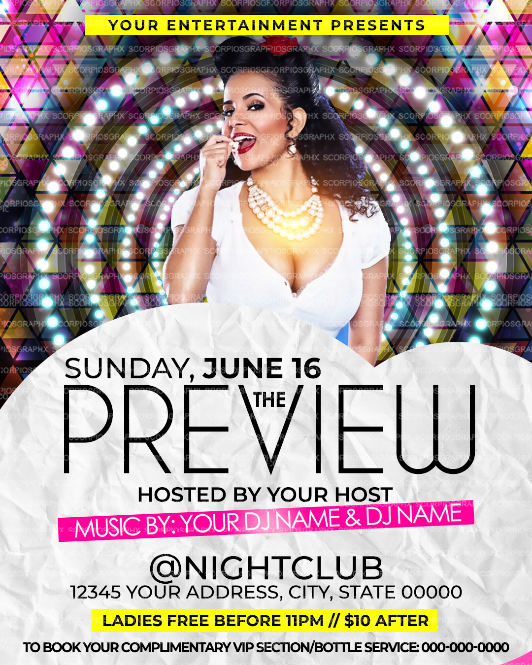 Pop Up Shop Preview Flyer Template