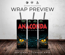 Load image into Gallery viewer, Anaconda PNG | Sublimation | Tumbler Wrap Design | Digital Download
