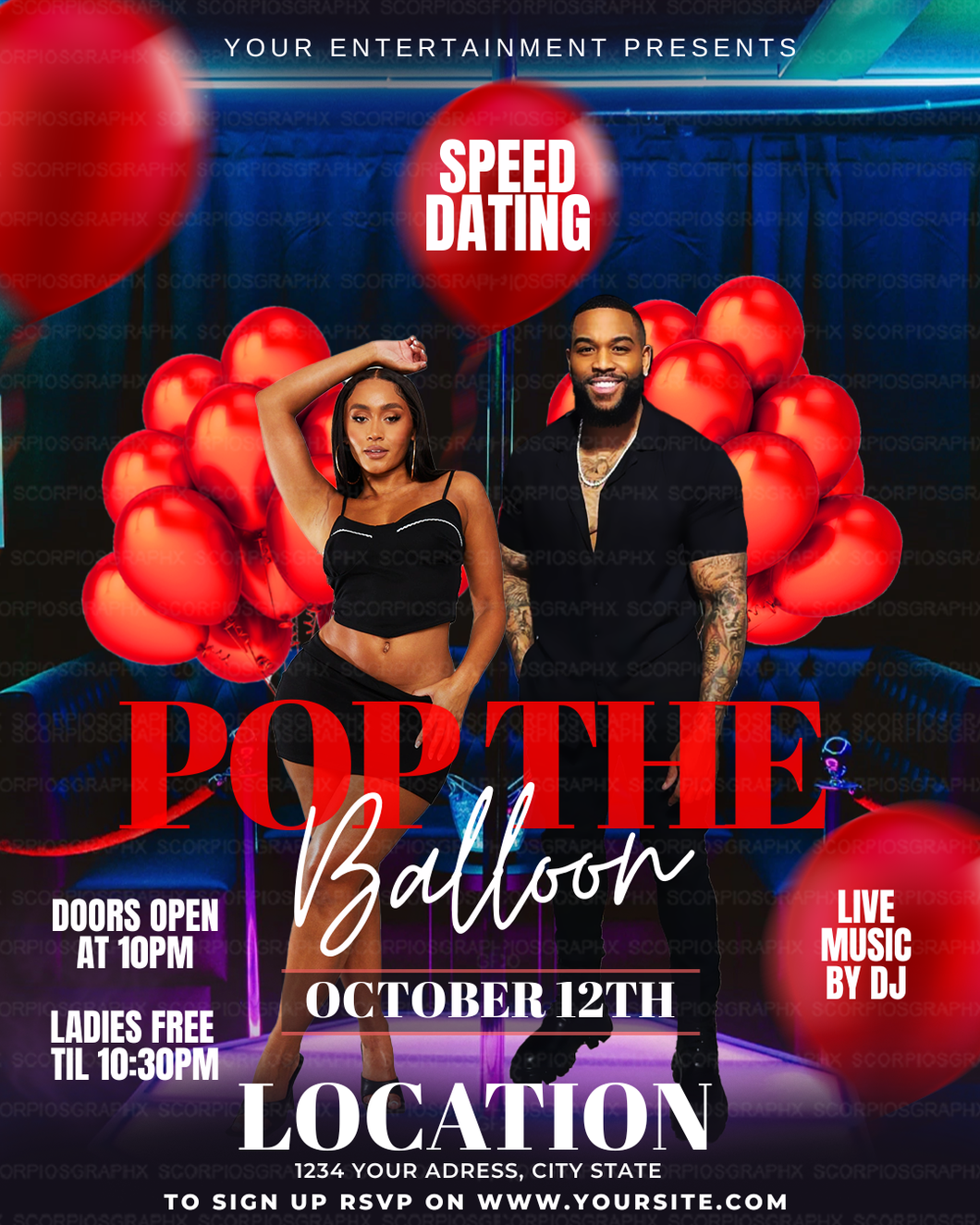 Pop the Balloon Canva Template