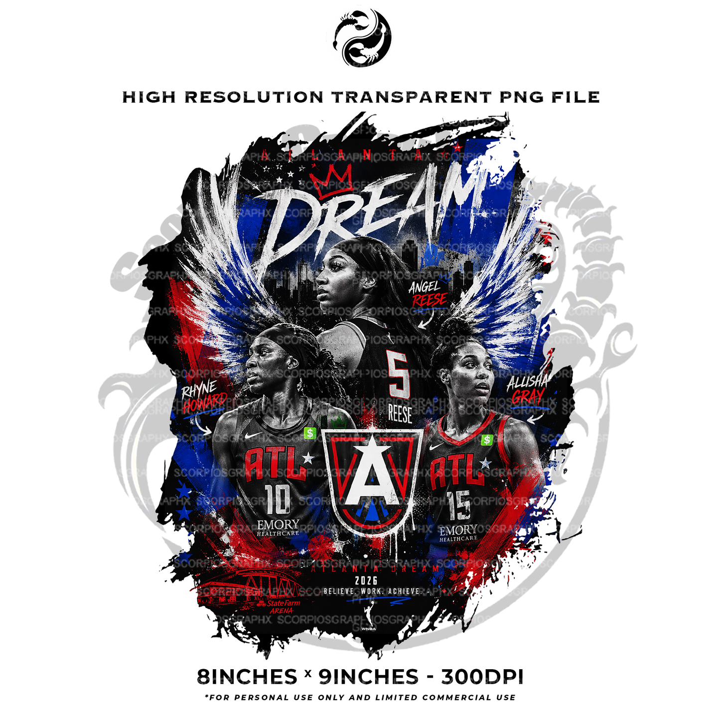 Atl Dream Big 3 PNG
