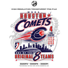 Load image into Gallery viewer, Houston Comets Legacy PNG
