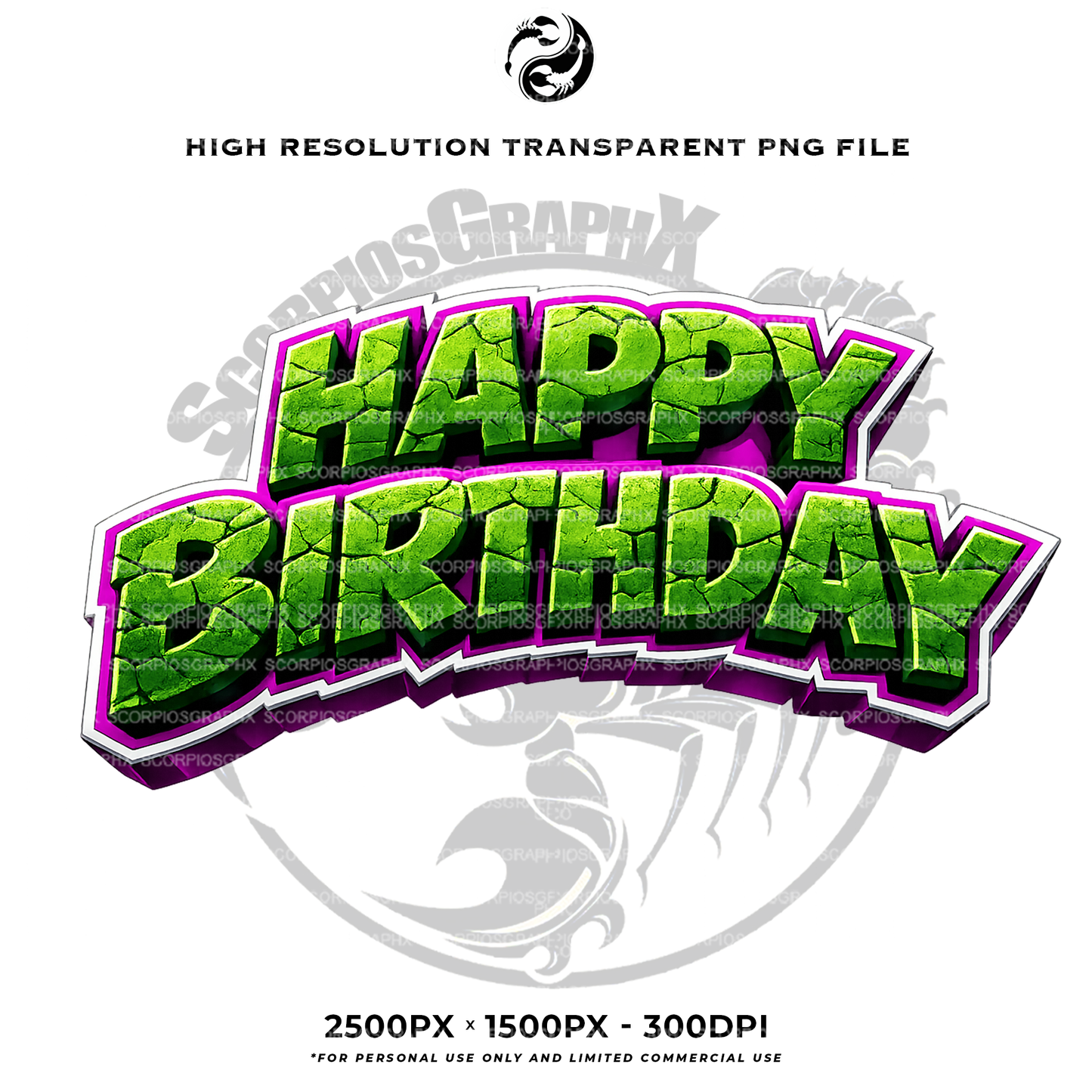 Hulk HAPPY BIRTHDAY PNG