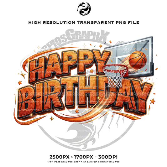 Basketball HAPPY BIRTHDAY PNG