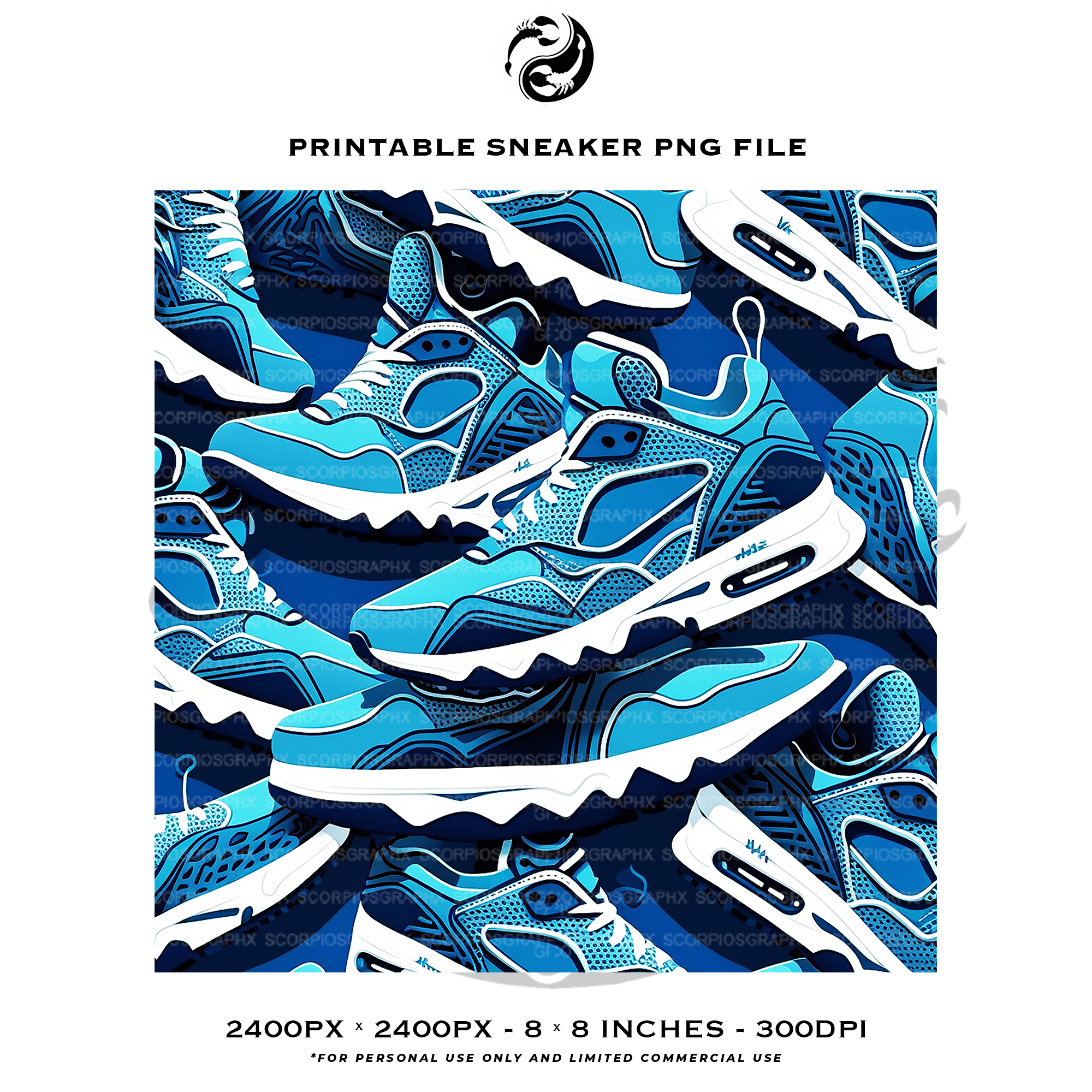 Sneaker Pattern – ScorpiosGraphx