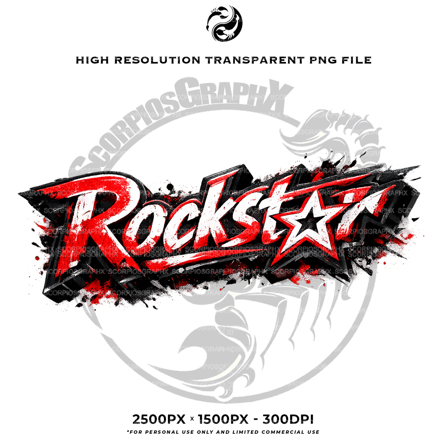 Rockstar TITLE LOGO PNG