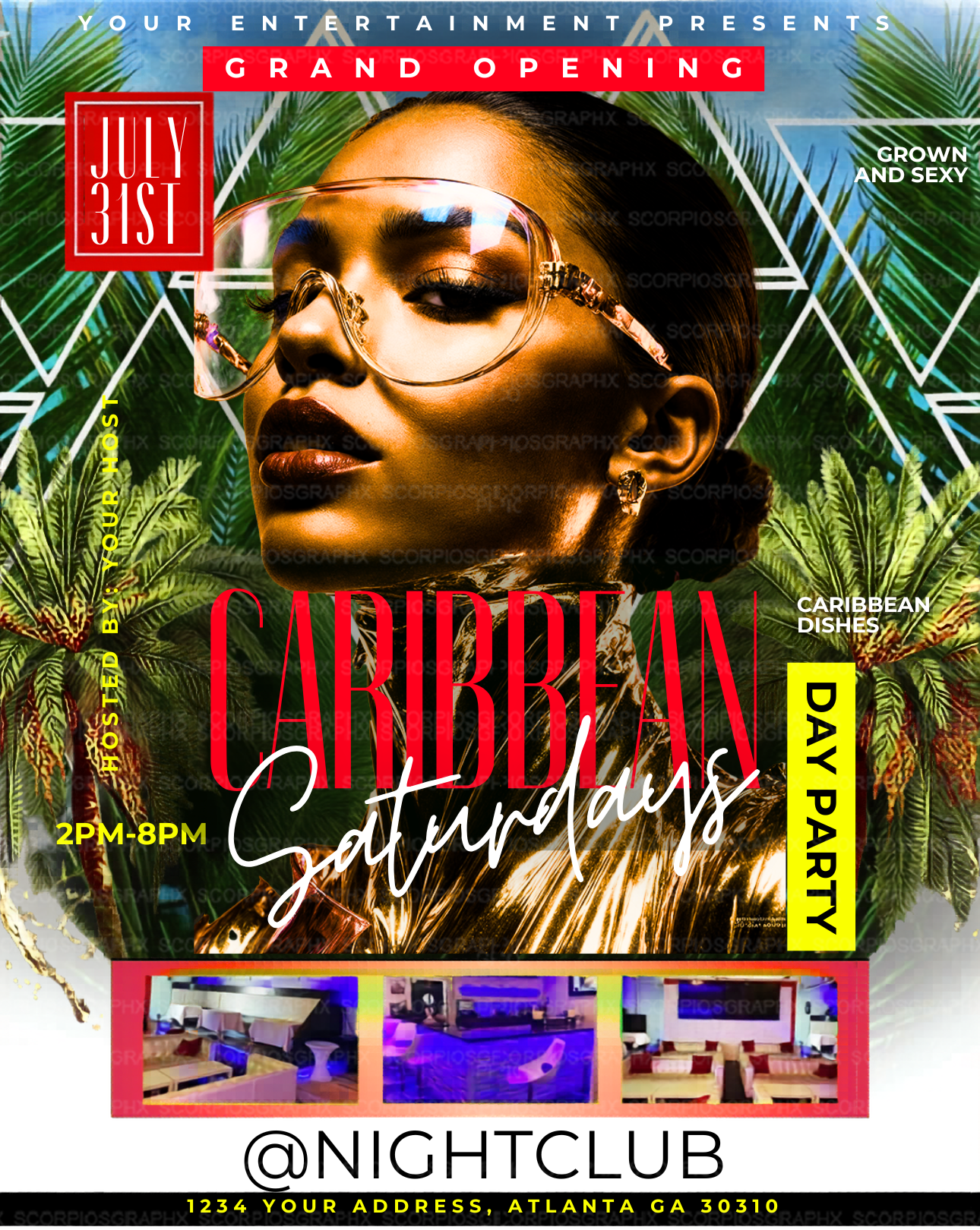 Caribbean Saturdays Flyer