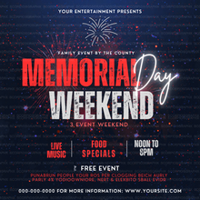 Load image into Gallery viewer, Memorial Day Template
