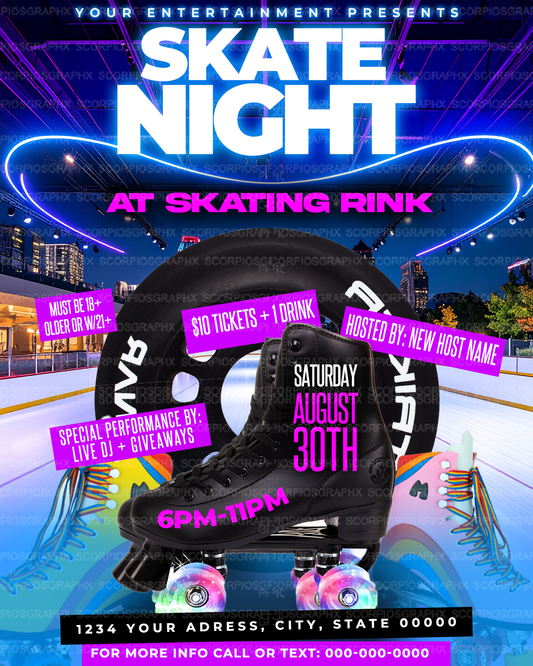 Skate Night Flyer