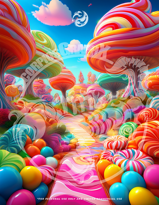 4 CandyLand Background Images