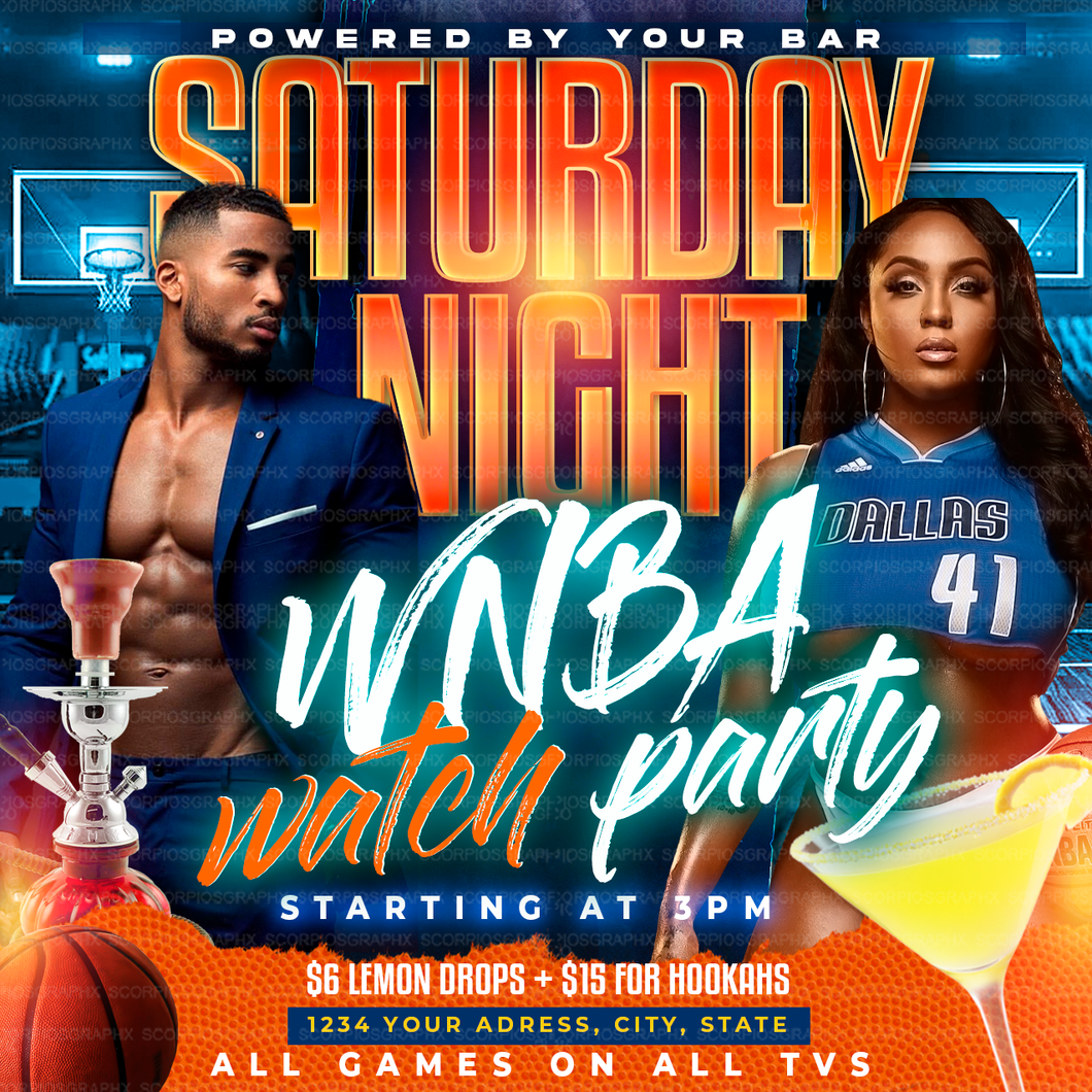 WNBA Watch Party Flyer
