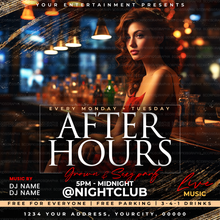 Load image into Gallery viewer, After Hours Flyer Template
