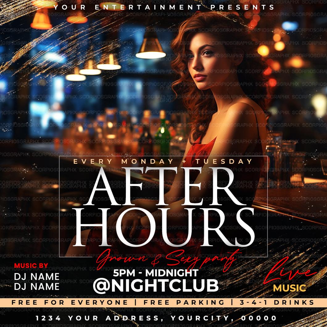 After Hours Flyer Template