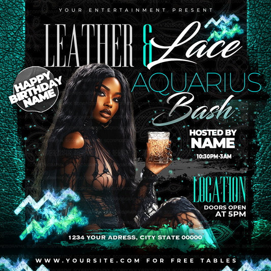 Aquarius Bash Flyer
