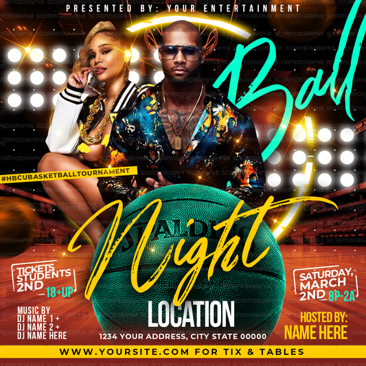 Ball Night Flyer Template