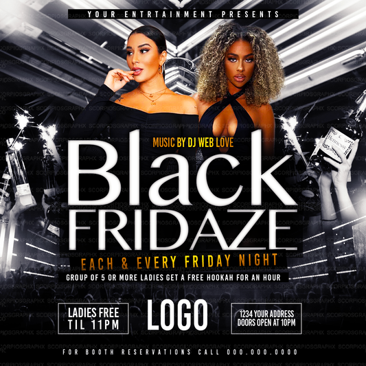 Black Flyer Template