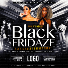 Load image into Gallery viewer, Black Flyer Template
