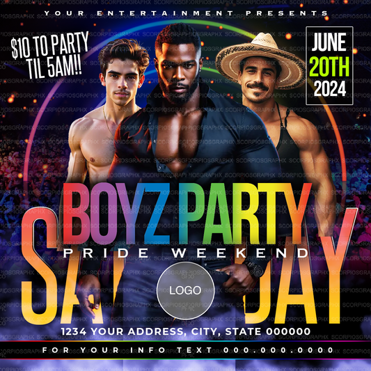 Gay Night Flyer Template