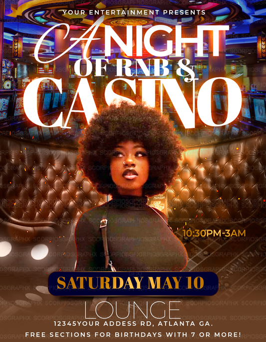 Casino Party Flyer