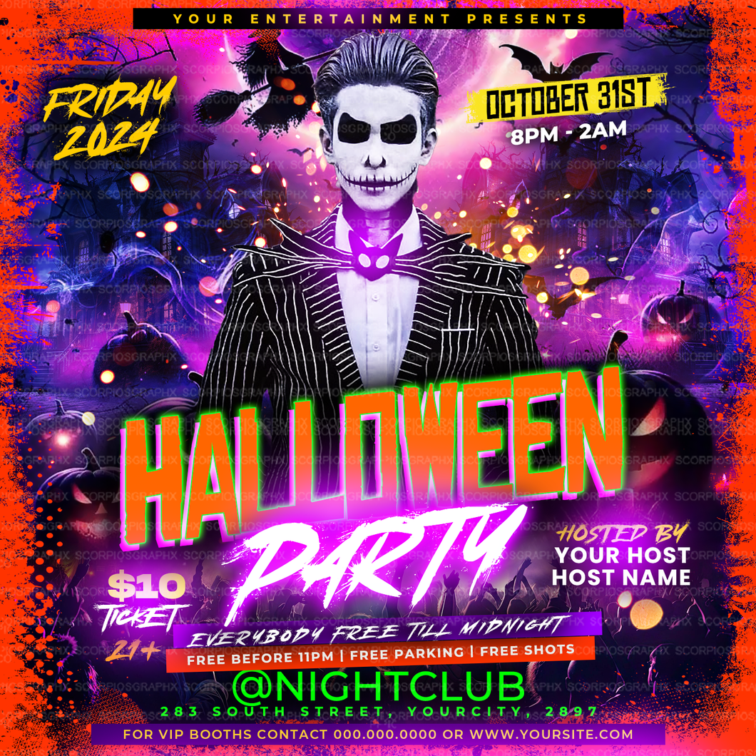 Halloween Party Flyer Template