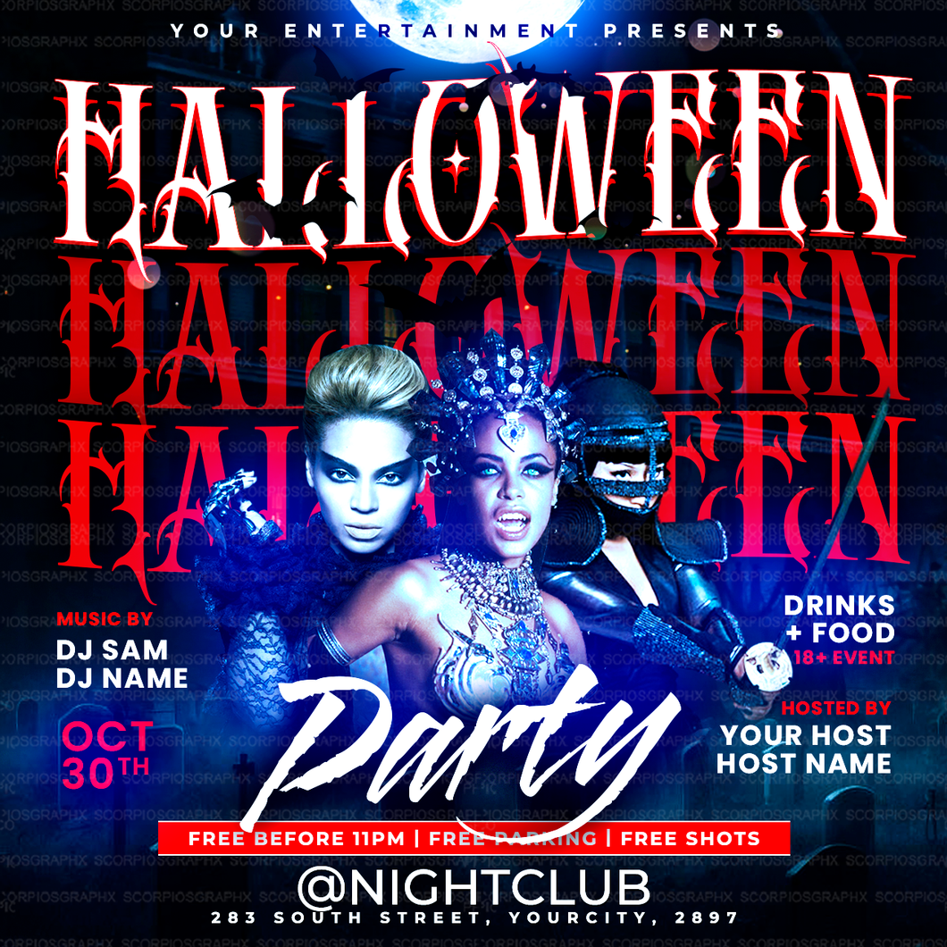 Halloween Party Flyer Template