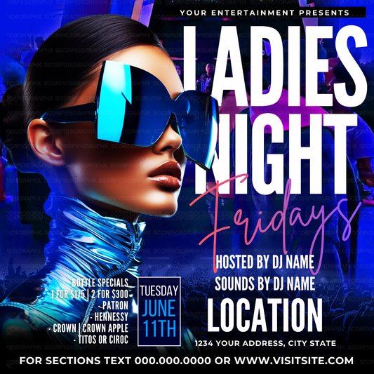 Ladies Night Canva Template