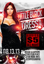 Load image into Gallery viewer, Little Black Dress Flyer Template
