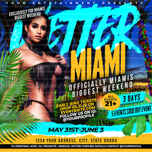 Miami Flyer Template