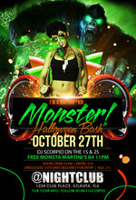 Load image into Gallery viewer, Monster Halloween Flyer Template

