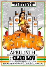 Load image into Gallery viewer, Peach Ciroc Flyer Template
