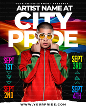 Load image into Gallery viewer, Pride Guest Flyer Template
