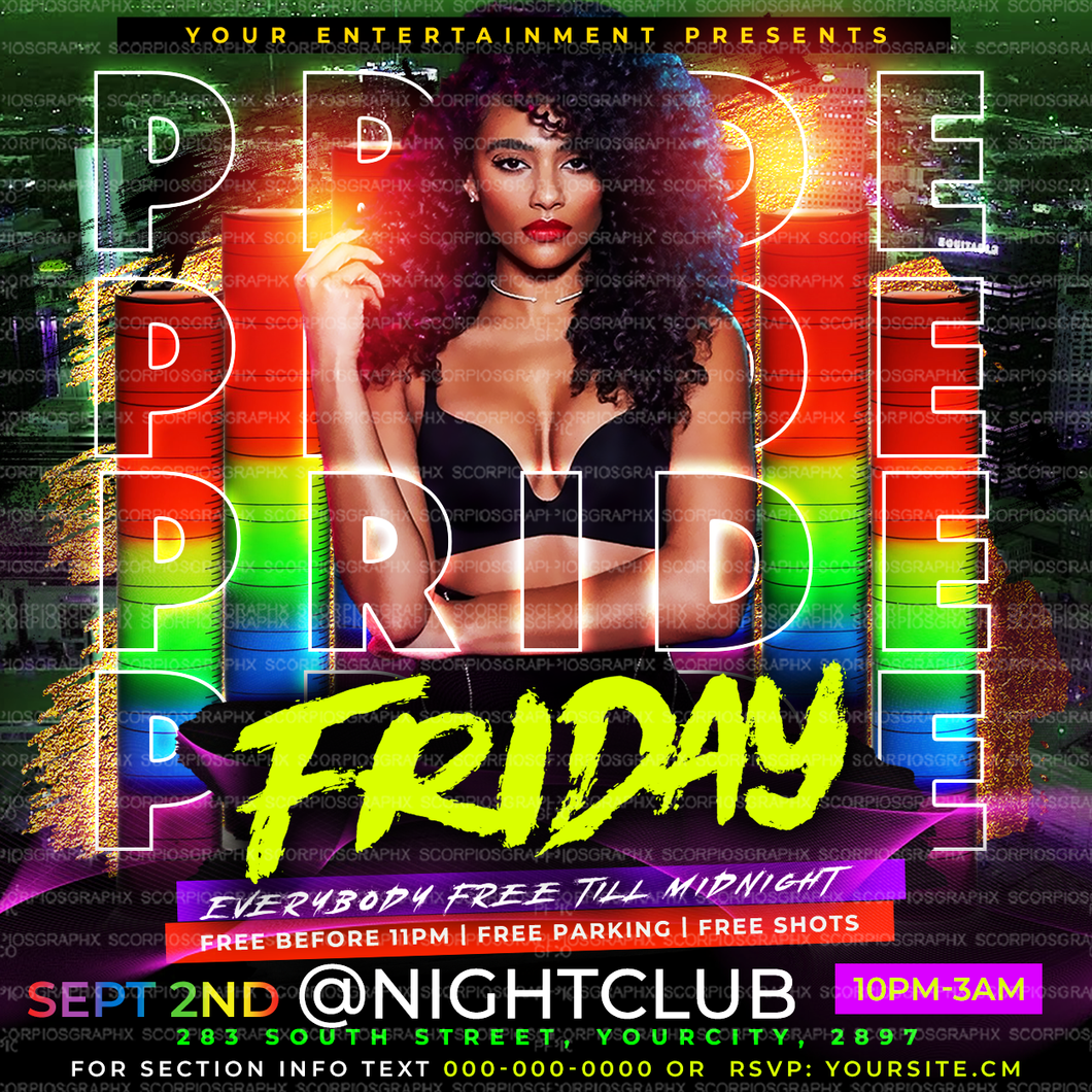 Pride Friday Flyer Template