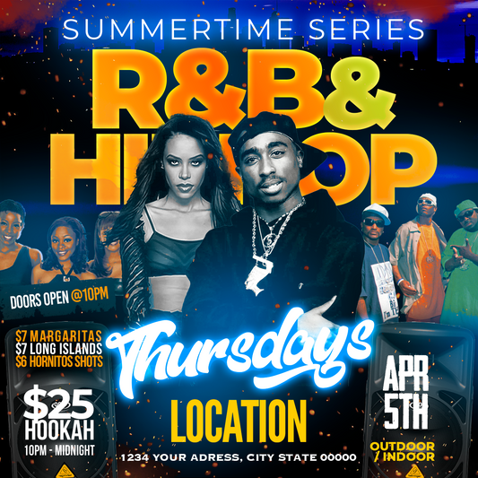 RnB vs HipHop Flyer