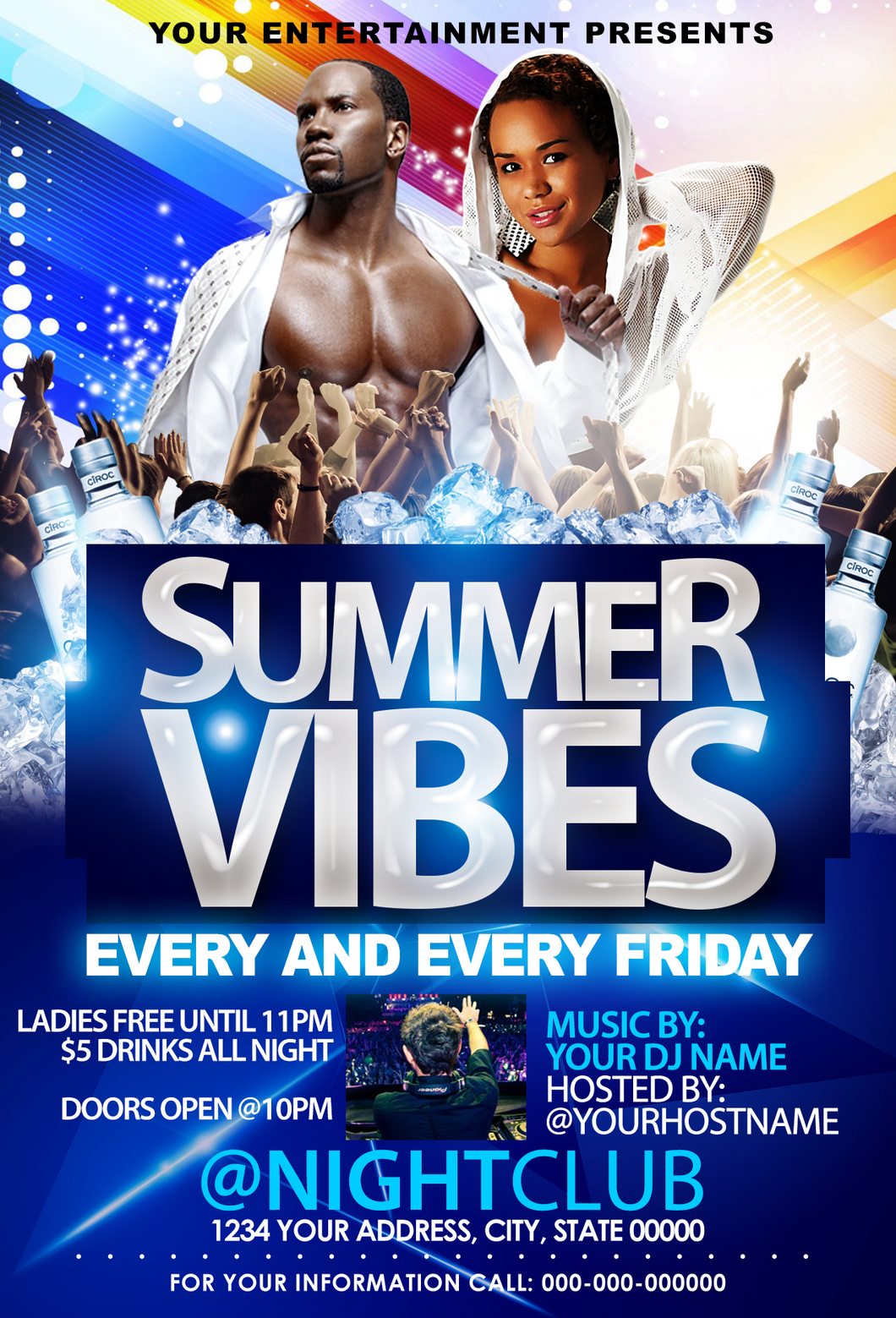 Summer Vibes Flyer Template