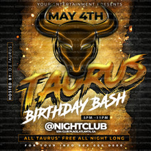 Load image into Gallery viewer, Taurus Birthday Bash Flyer Template
