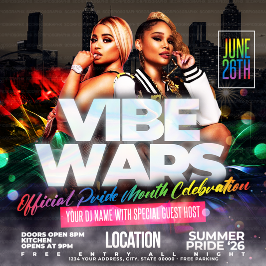 Gay Pride Party Flyer Template