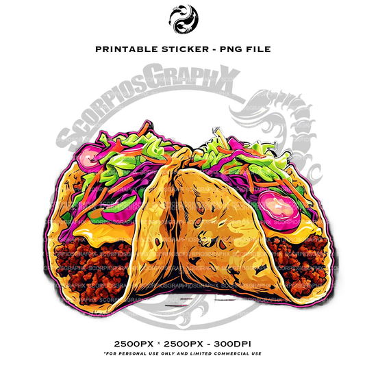 Neon Tacos PNG